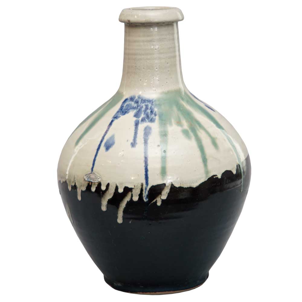 drop glaze vase