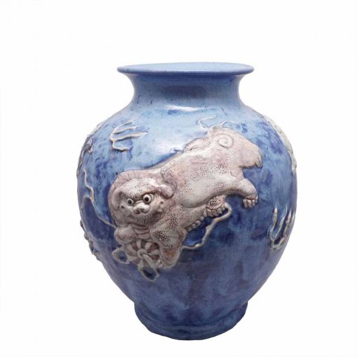 Japanese pottery vase