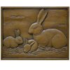 carved zodiac panels rabbit