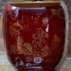 Chinese oxblood vase close up