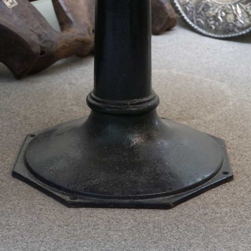 Iron base antique table
