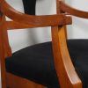 walnut armchairs arms