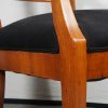 walnut armchairs detail arm