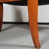walnut armchair detail leg