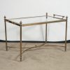 Brass coffee table front