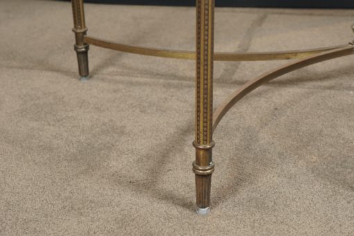 Brass coffee table leg