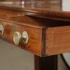 English rosewood table drawer detail