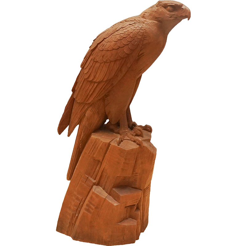 Wood Carved Hawk