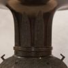 Ikebana bronze vase detail