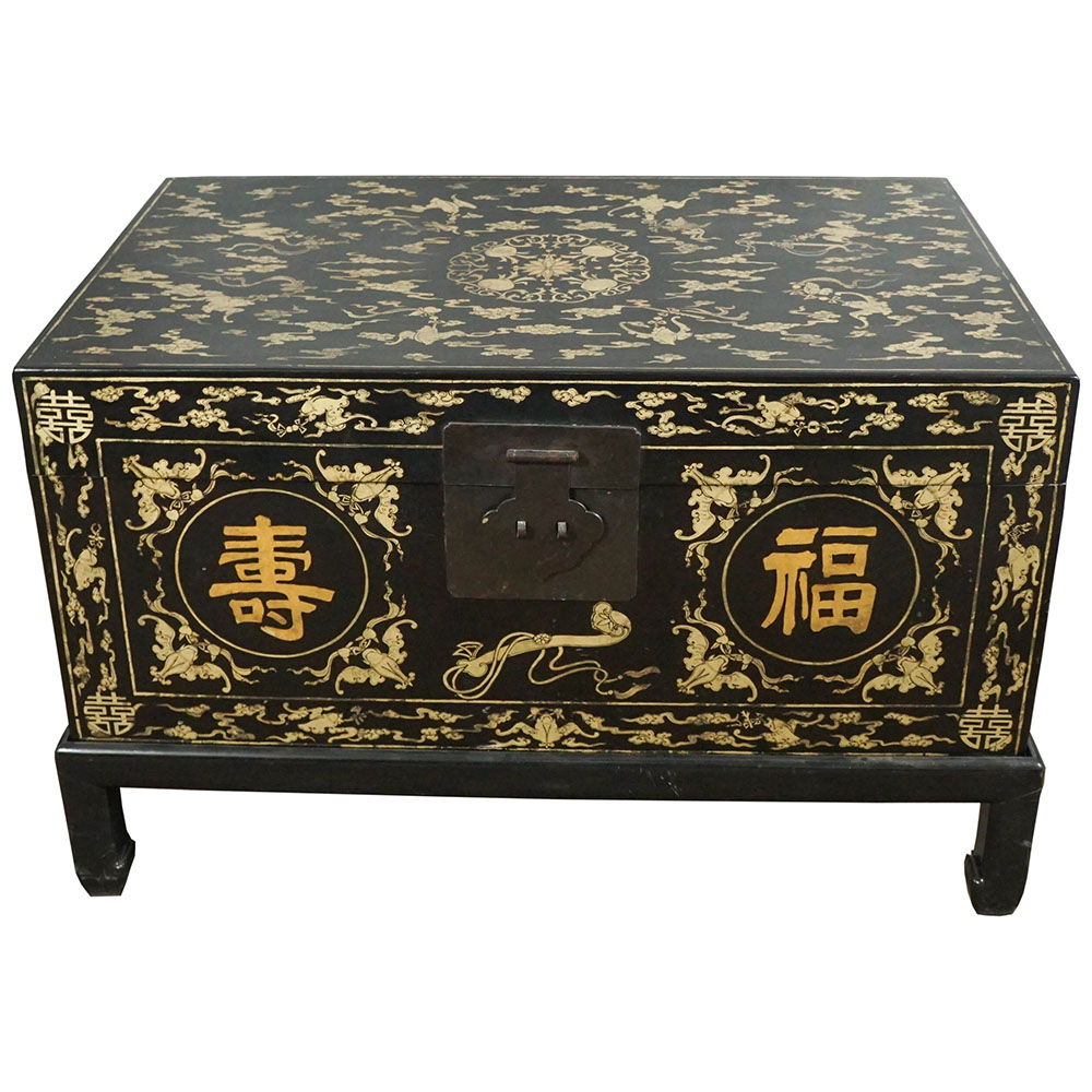 Chinese Lacquer Trunk