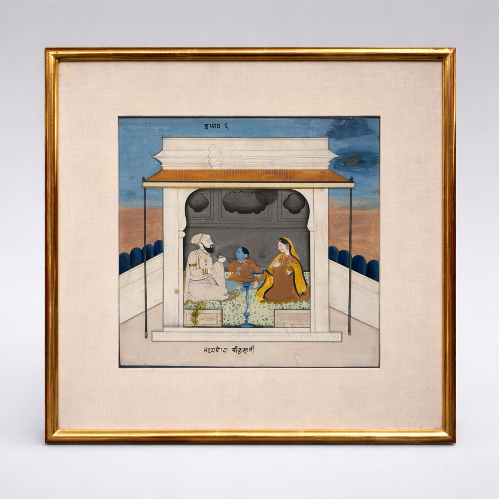 hand-painted Indian miniature painting