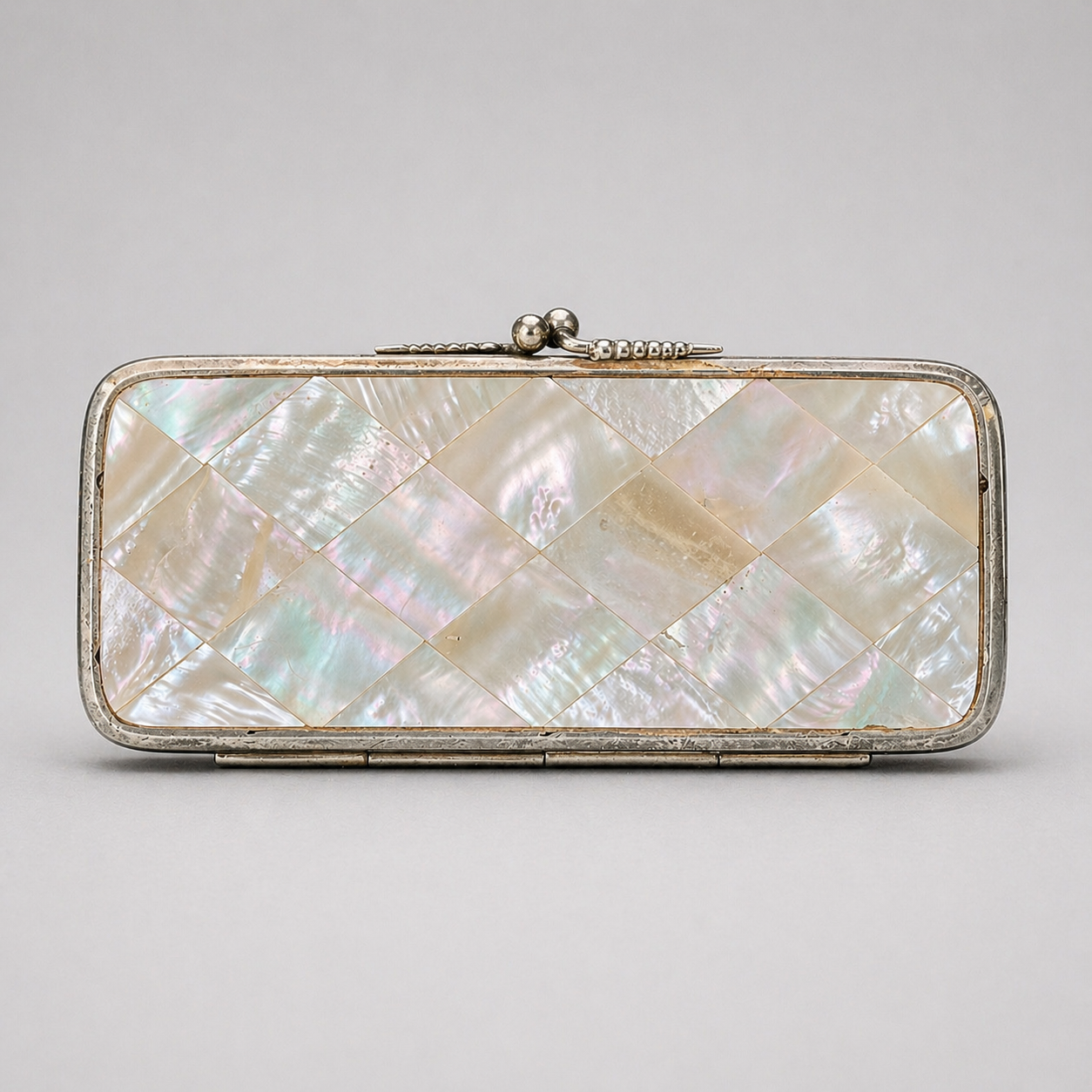Mid-Century Mother-of-Pearl Minaudière Clutch