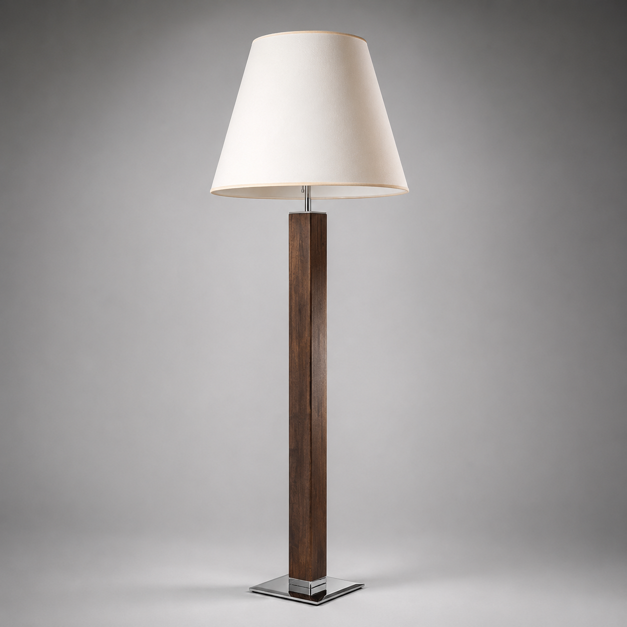 Karl Springer leather floor lamp.