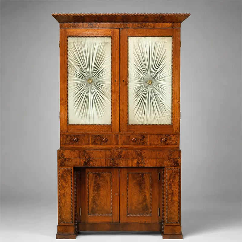 Philadelphia Classical Mahogany Secretaire Bookcase