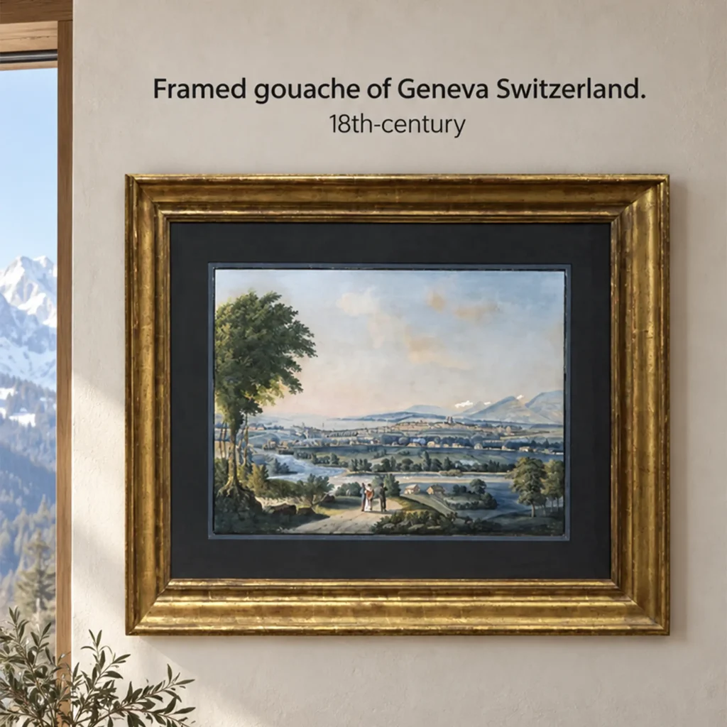 Water color of Lake Geneva, Switzerland
