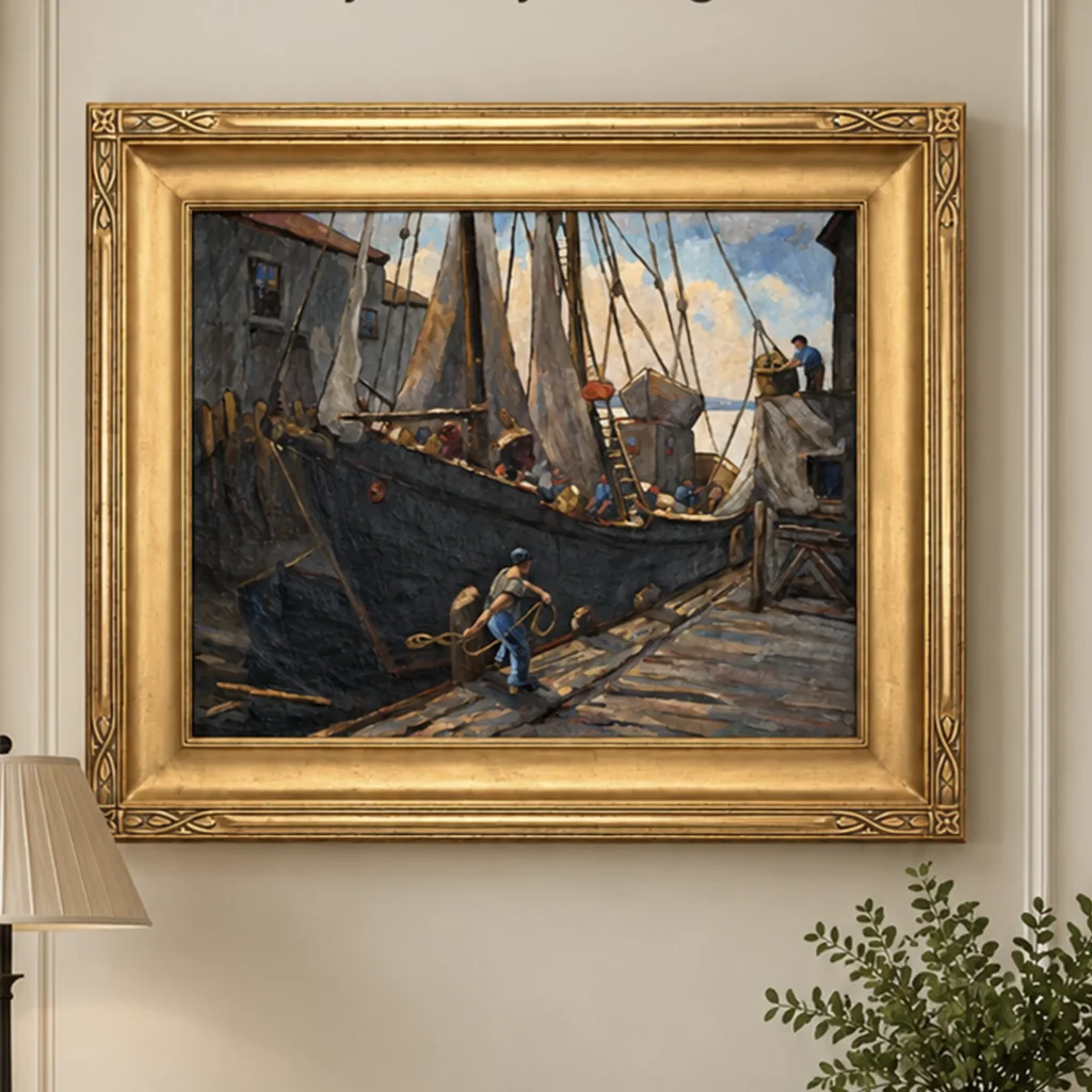 Henry Billings oil on canvas.